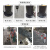 浦镕钢管警示柱道路防撞柱物业反光柱路障75cm高2.0厚黑漆黄膜PB002