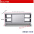 304 不锈钢拉门工作台焊接定做碗柜操作台打荷厨房切菜案板 双通120*80*80整体焊接
