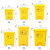 KMB 60L黄色医疗废物垃圾桶医院用口罩桶脚踏污物回收箱带盖大号脚踏式脚踩商用