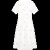 皮尔卡丹（pierre cardin）小清新碎花连衣裙女夏季薄款2024新款短袖小个子显高白色a字裙子 白色 M