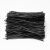 BOWERY扎丝0.75mm黑色10CM长扁形电镀锌包塑铁丝捆绑线葡萄藤架绑扎带 1000根/包 1包