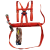 防坠器人体速差器缓降器塔吊双重自锁器高空作业安全带安全绳 丙纶双保险双背安全带+2.0米变色锦纶绳