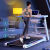 智能跑步机家用款小型折叠家庭式电动走步室内健身房用 可折叠式-单功能【皓月白】