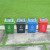 普利赛拉 新款分类垃圾桶 酒店大号环卫物业商用走廊户外垃圾桶 绿色（厨余垃圾） 60L