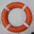 船用救生圈2.5KG儿童塑料游泳救生圈实心加厚救生圈 304不锈钢挂架