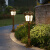草坪灯欧式户外防水花园别墅方形草地灯室外高路灯LED 高2.7米-太阳能双色-黑色