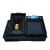 加厚防静电零件盒塑料胶周转箱电子元件盒黑色托盘方盘手机物料盒 黑色02(205*135*60mm)