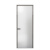 极窄卫生间门白玻璃厕所门厨房门钛镁合金玻璃平开门阳台门 .0型材平开门-双包[灰玻+透明/