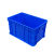 定制适用长方形周转箱塑料收纳箱加高加厚零件盒物料盒塑料盒工具盒带盖 5#加高345*270*190蓝