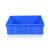 罗德力 零件筐 加厚可折叠收纳整理箱塑料物流周转箱 蓝色1# 710*455*180mm