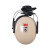 3M H6P3E挂安全帽式耳罩防噪音学习工作睡眠护耳器射击工业降噪隔音防护1副装DKH