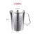 三四钢（SSGP）加厚304不锈钢量杯带刻度奶茶20001000厨房烘焙大容量计量杯 德式量杯：1000ml(有logo)