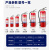 宗安 手提式ABC干粉灭火器4KG车载灭火器办公室车间消防灭火器材