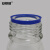安赛瑞 蓝盖丝口试剂瓶（2个装）实验室螺口密封瓶试剂瓶螺纹带刻度丝口玻璃瓶大口瓶 白色透明 50ml 600635