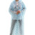 易美丽诺 LC0049 便携式雨衣 可爱印花波点圆点雨衣加厚旅游户外男女通用 两件装 粉色