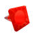 帝阔PVC路锥安全道路警示锥优质反光雪糕筒橡胶隔离锥桶塑料圆锥方锥 黑底70CM 1.6kg1.8kg 红色