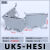 保险端子UK5-HESI导轨式保险接线端子排UK5RD熔断器底座4MM平方 UK5-HESI黄色带24V绿灯50只/整盒