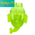 MEDYST新款创意怪兽卡通可爱3恐龙双肩包个性男女变色龙双肩背包 荧光绿