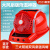 LISM空调风扇安全帽太阳能双供电极速降温工地风扇帽蓝牙USB充电带灯 双风扇风扇-蓝牙版-红色
