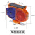 小一体太阳能爆闪灯太阳能红蓝黄警示灯 爆闪灯道路施工频闪路锥 1号螺丝固定款