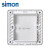 西蒙（SIMON） 开关插座面板电脑网线网络86型墙壁电源暗装插座C20系列香槟金 空白面板