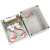 JONLET防水接线盒经济型插座盒户外ABS塑料分线密封盒CZF004四位 1个