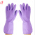 东亚 橡胶手套加绒布 保暖塑胶手套耐寒耐磨耐用耐油手套