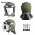 KELLAN 安全防护头盔帽战术头盔保安防暴头盔金属防爆钢盔黑色 均码