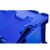 定制 标准可堆式物流箱塑料周转箱塑料储物箱收纳箱有盖物流箱 H箱-翻盖蓝色