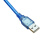 适用SV-DA200系列交流伺服驱动器USB口调试下载数据线 蓝色 3M