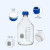 液相色谱流动瓶GL45多孔盖流动相瓶溶剂瓶100/250/500/1000ml 两孔盖