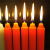 创悟邦 蜡烛 停电应急照明长杆蜡烛 FB1625 红色 常规款1.5*18cm 10支