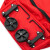 稳斯坦 W1211 可折叠拖轮收纳箱袋 便携大容量牛津布购物袋手拉车轮子包 小号红色