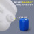 带内盖塑料小方桶密封扁桶耐酸碱化工桶加厚实验室废液桶专用收集 20L乳白色-B款带液位线