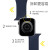 图登适用苹果手表表带apple watch9硅胶iwatchSE/7/8运动表带男女潮流 透气款-煤黑配黑 38/40/41mm（加长码）