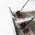轮式手推雪铲大号雪锹铲雪工具双杆户外扫雪车除雪设备推雪板神器 单杆黑色推雪铲车74&times33CM