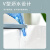 斯铂格 肥皂盒 创意树叶浴室免打孔吸盘香皂盒卫生间沥水洗衣皂盒置物架 蓝色3个装