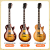 Gibson吉普森美产LP型电吉他Les Paul Standard 50 60S Classic进口摇滚 黑色 新款Std 60 Figured Top