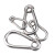 中部工品 钢丝绳保险弹簧扣 不锈钢带圈弹簧扣 登山扣 一个价 M5