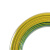 保迪  电线电缆低烟无卤环保电线 WDZ-BYJ1.5平方国标单芯单股硬电线 双色100米