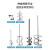 燎工不锈钢高粘度螺旋螺带式分散叶片实验室搅拌桨杆ika精密 单螺旋桨叶直径60+轴杆8*300
