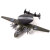 GUYN侦察机模型阅兵用机空警500鹰眼预警机合金战斗机儿童玩具飞机 空警2000迷彩绿