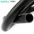  伊莱科（ELECALL)波纹管黑色PP材质防水阻燃软管穿线管 AD28.5 内径23mm(50米)