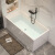 定制克力家用小户型网红浴缸薄边无缝一体长方形独立式恒温小浴 空缸+黑色墙上龙头 11m
