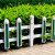 穆运 pvc草坪护栏市政绿化公园林小区别墅花坛围栏价格每米计算户外隔离栏杆 绿色30cm（送货上门） 绿色70cm