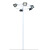 中盏 LQC65200Z 篮球场灯广场灯高杆灯 灯杆 6米+5个200WLED灯全套 含上门安装费【不含布线】