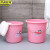 京洲实邦 18L红色34*32cm 加厚洗衣塑料水桶手提装水大红色塑料桶盆桶JZSB-8032 