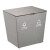 南 GPX-45L 南方套皮分类环保房间桶 铁烤漆内桶 牛仔灰 带盖分类垃圾桶 电梯口果皮桶 公用垃圾桶