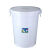 塑料加厚储带盖圆桶120L食级发酵酿酒桶大白桶熟料桶 特厚款100L装水约160斤带盖 白色
