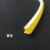 山头林村三代分体式霓虹灯管双色广告造字圆形分离式导光柔性霓虹灯硅胶条 柠檬黄色槽口6mm 胶条总宽度8mm 其它 其它